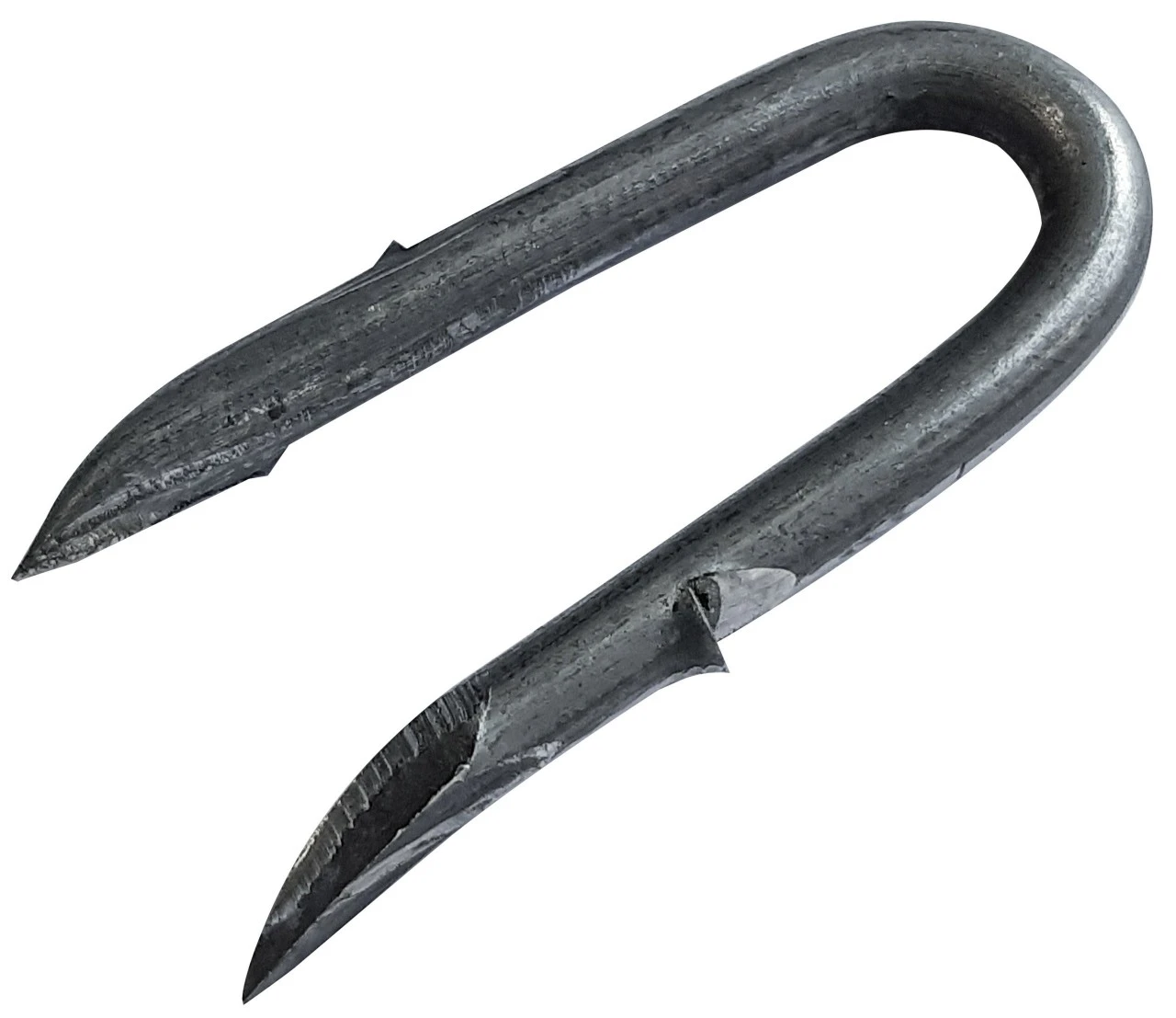 Kramper, Galvaniseret, Med Modhager 3 Kramper, Galvaniseret, Med Modhager