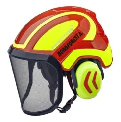 Protos Hovedbeskyttelseskombination Integral Arborist Rød-neongul