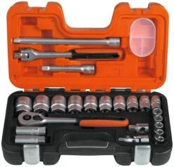 Bahco-topnøglesæt Tommer 1/2" – 23 Dele