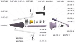 Skive Udskubningsbegrænsning -Stihl Butik B 20 076 24x5 Zeichnung j17 1280x1280 24