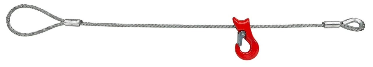 Kabelslynge Med Kovs, Løkke Og Glidekrog 14 Mm 3 Kabelslynge Med Kovs, Løkke Og Glidekrog 14 Mm