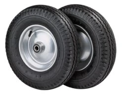 Gummihjul 410/110 Stålplade