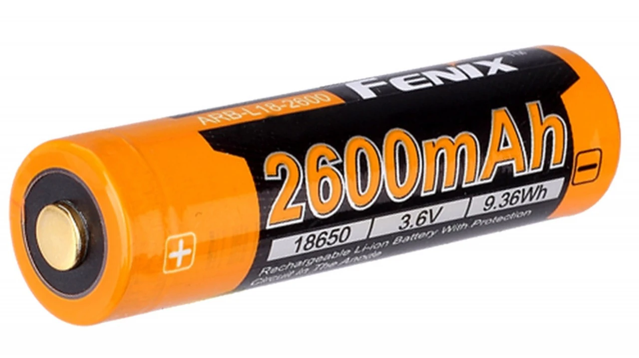 Fenix Li-Ion Genopladelig ARB-L18-2600 MAh 18650 3 Fenix Li-Ion Genopladelig ARB-L18-2600 MAh 18650