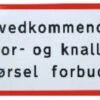 Skilt – Uvedkommende Motor- Og Knallertkørsel Forbudt 2 Skilt – Uvedkommende Motor- Og Knallertkørsel Forbudt -Stihl Butik B 78 062 1280x1280