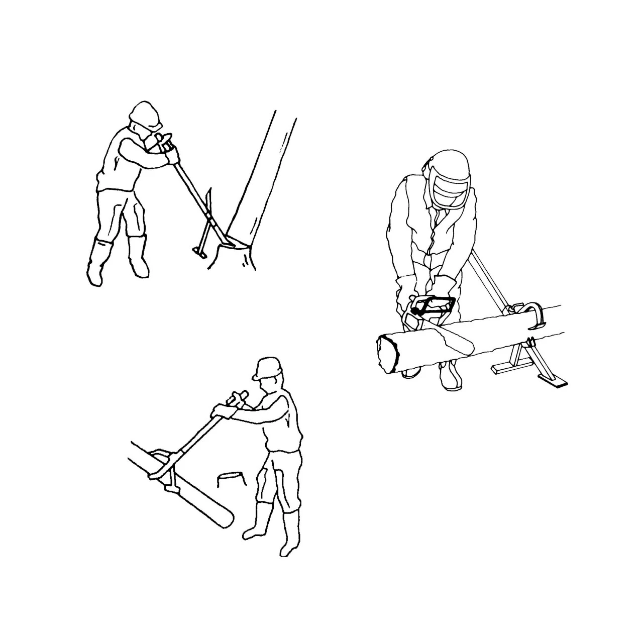 HOLZ-JAC - Fældejern - Vendekrog - Savbuk 4 HOLZ-JAC - Fældejern - Vendekrog - Savbuk - Billede 2